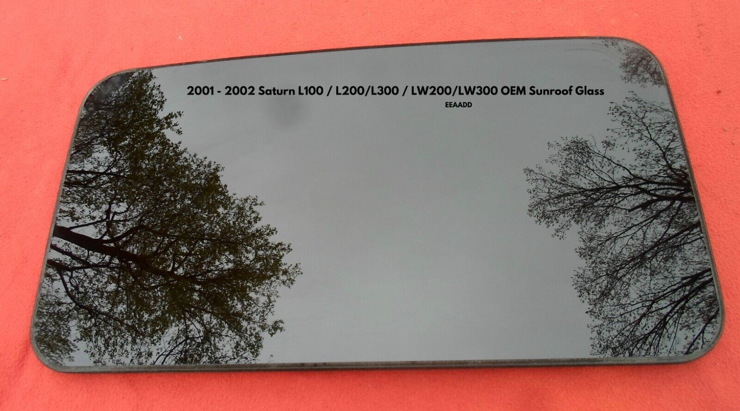 01 02 SATURN L100 L200 L300 LW200 LW300 OEM FACTORY SUNROOF GLASS OEM FREE SHIP - RarePartsFinder.Com