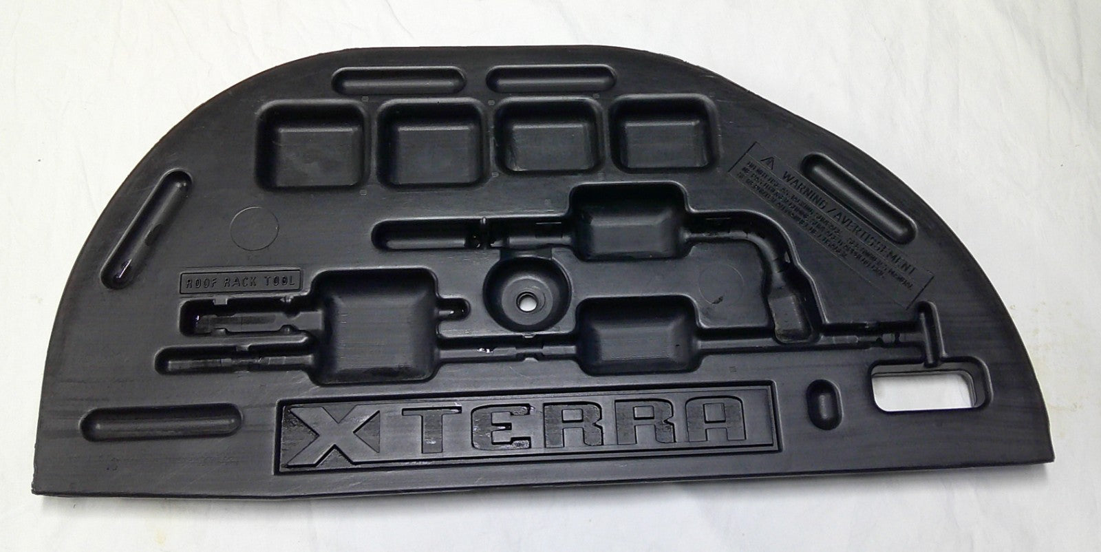 00 - 04 NISSAN XTERRA REAR FLOOR TOOL KIT P/N 84908-7Z00 GENUINE OEM (EMPTY) M2