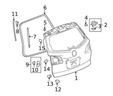 08 - 17 Enclave 09 - 17 Traverse OEM Hatch On Body Weatherstrip 23215002 W2A
