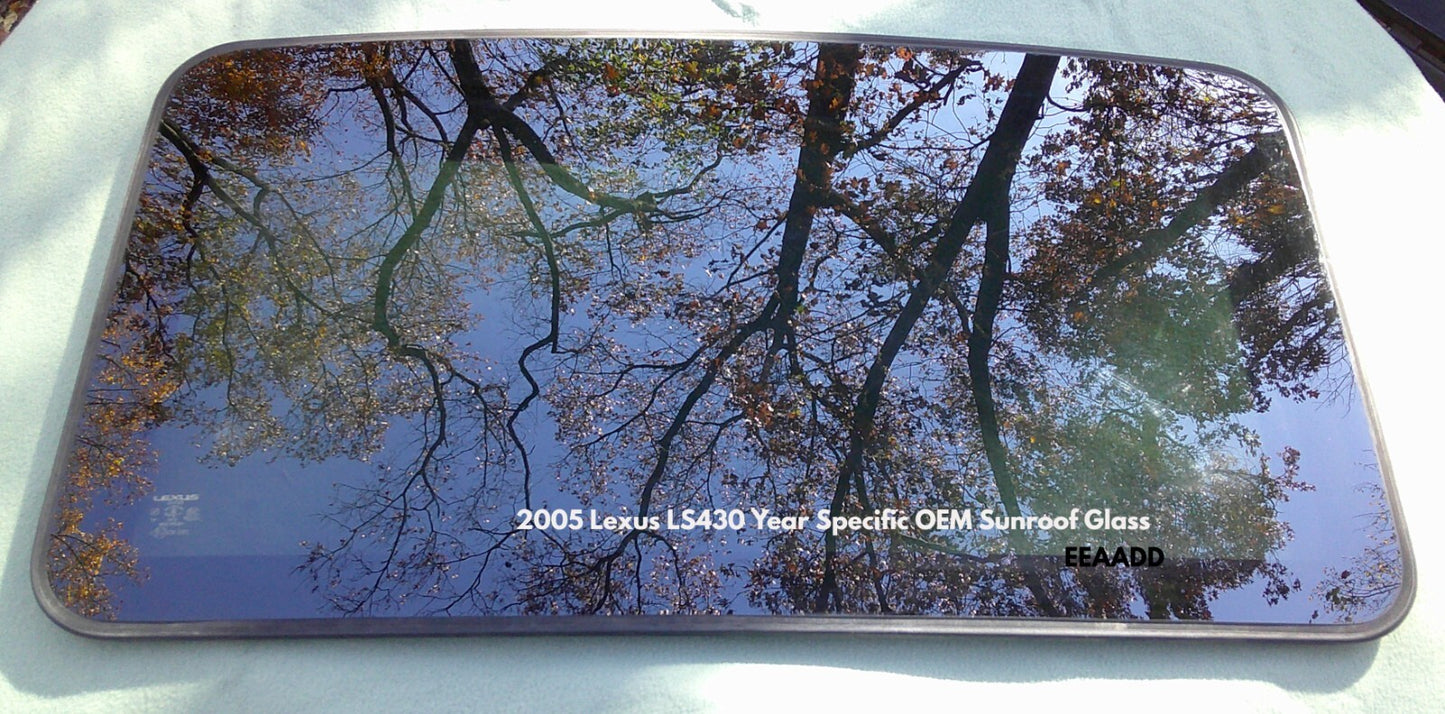 2005 LEXUS LS430 YEAR SPECIFIC OEM SUNROOF GLASS PANEL NO ACCIDENT!  FREE SHIP - RarePartsFinder.Com