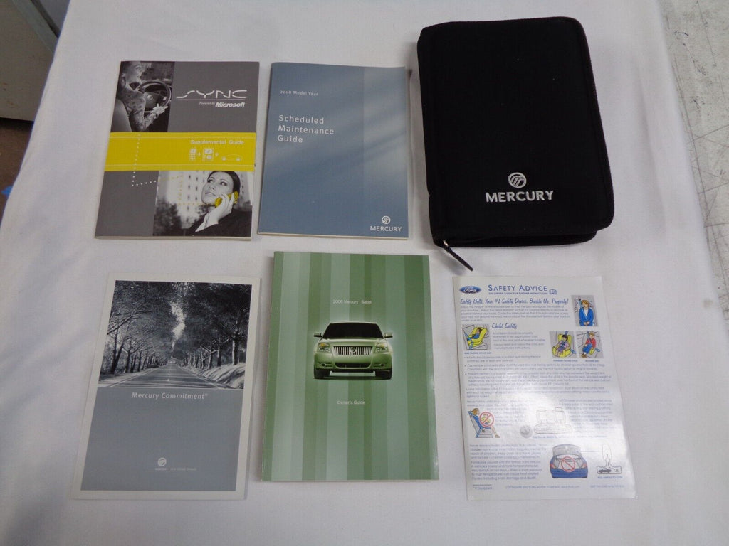 2008 MERCURY SABLE OWNERS MANUAL SET W/ CASE  OEM FREE SHIPPING!