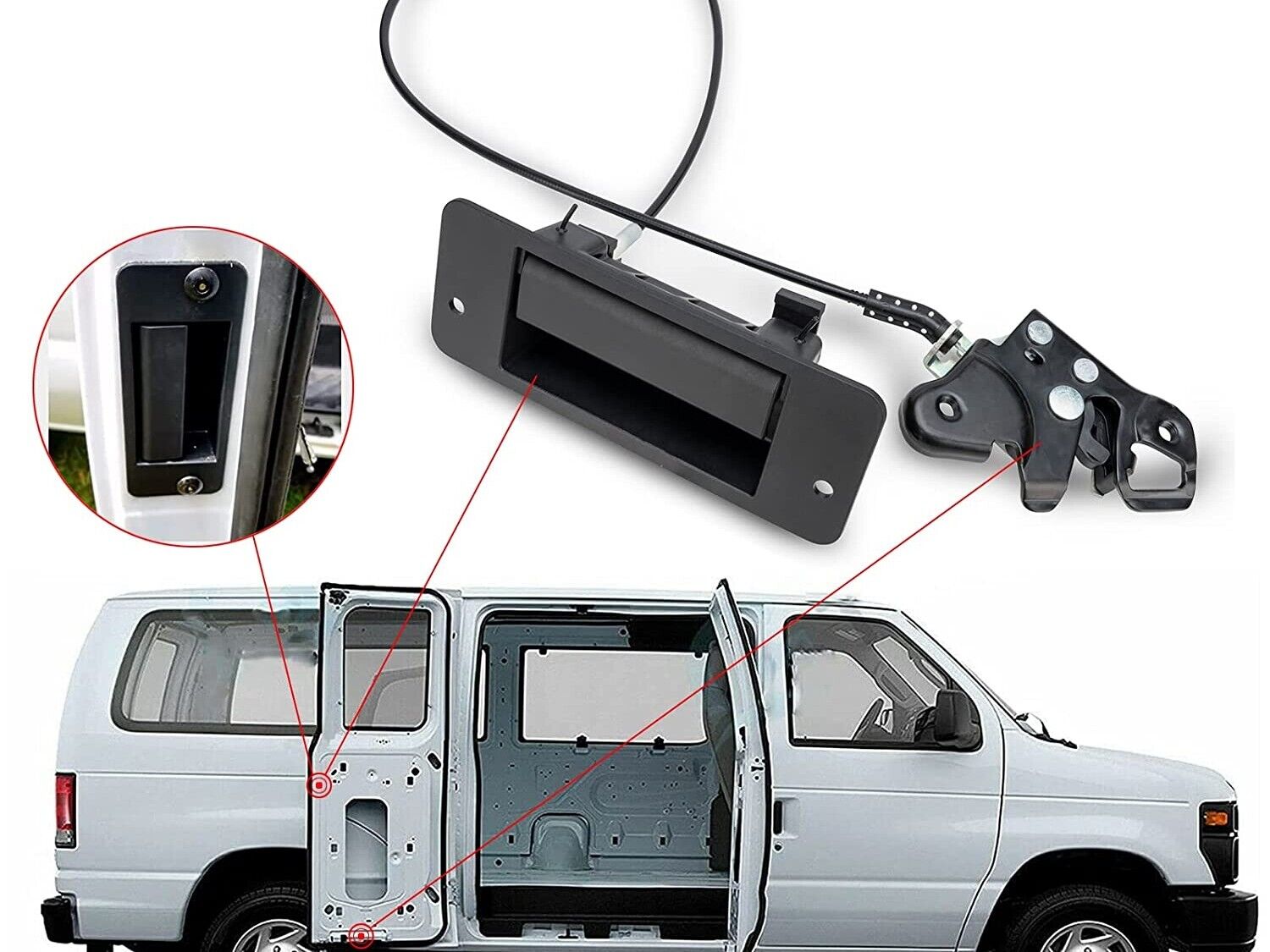 USA Door Lock Actuator Side RH Right For 10-14 E150 E250 E350 AC2Z-15264A01-A - RarePartsFinder.Com