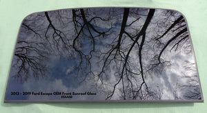 2013 - 2019 FORD ESCAPE OEM FACTORY FRONT SUNROOF GLASS PANEL FREE SHIPPING!