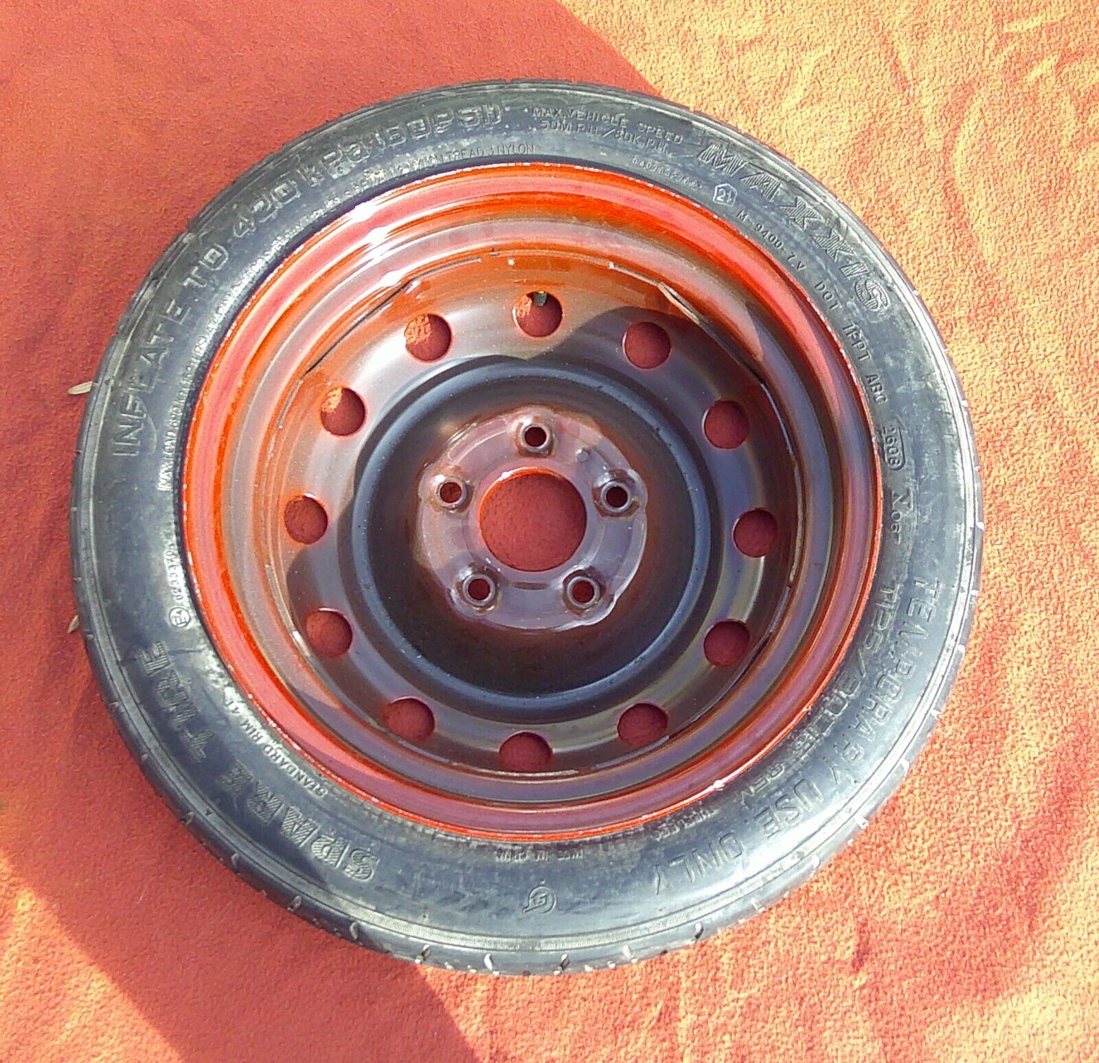 07 - 19 Hyundai Elantra OEM Spare Tire Wheel Rim Compact Donut T125/80D15 95M