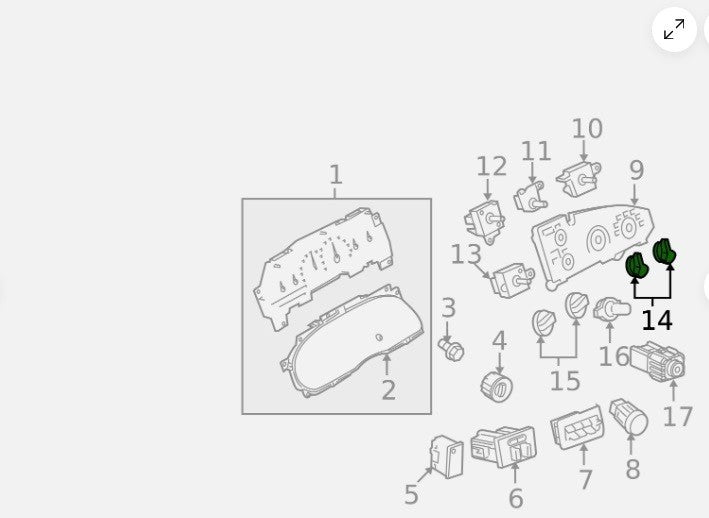E-150 E-250 E-350 ECONOLINE CLIMATE CONTROL FAN A/C POWER KNOB OEM F8UZ-18519-AA