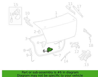 2007 - 2012 SENTRA TRUNK STRIKER  84620-ET000 OEM AD1