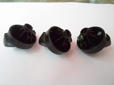 97 - 03 FORD F150 EXPEDITION CLIMATE CONTROL 3 KNOB SET GREEN LENS F65Z-18519-AB