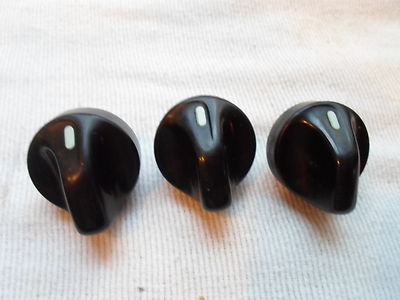 97 - 03 FORD F150 EXPEDITION CLIMATE CONTROL 3 KNOB SET GREEN LENS F65Z-18519-AB