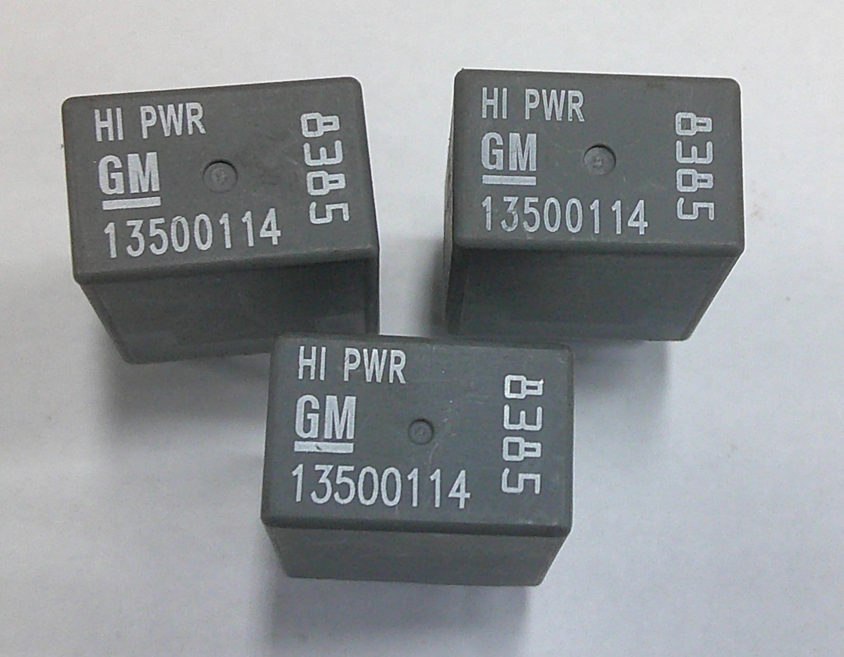 USA SELLER GM RELAY 3 PIECE SET 13500114 8385  1 YEAR WARRANTY TESTED OEM  GM7