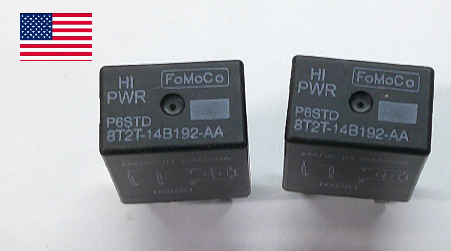 USA FORD RELAY SET 8T2T-14B192-AA P6STD TESTED OEM 1 YEAR WARRANTY F2