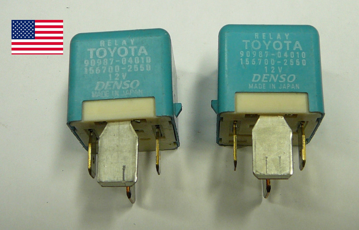 USA SELLER TOYOTA RELAY SET 90987-04010 156700-2550 DENSO TESTED 1 YEAR WARRNTY T1