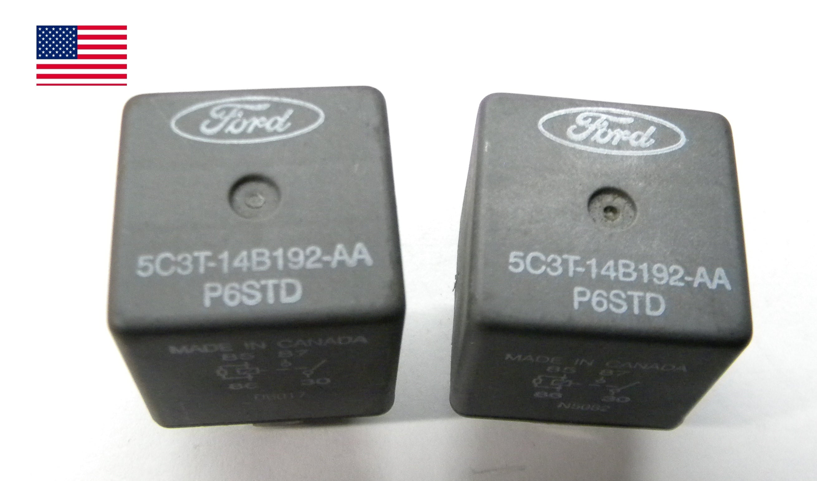 SET OF 2 USA FORD OEM 5C3T-14B192-AA P6STD RELAY TESTED 1 YEAR WARRANTY F4