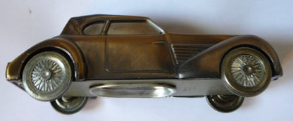 1974 BANTHRICO METAL CAR BANK Promotional 1930 DUESENBERG Chicago IL Coin  D1