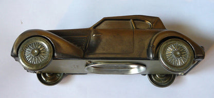 1974 BANTHRICO METAL CAR BANK Promotional 1930 DUESENBERG Chicago IL Coin  D1