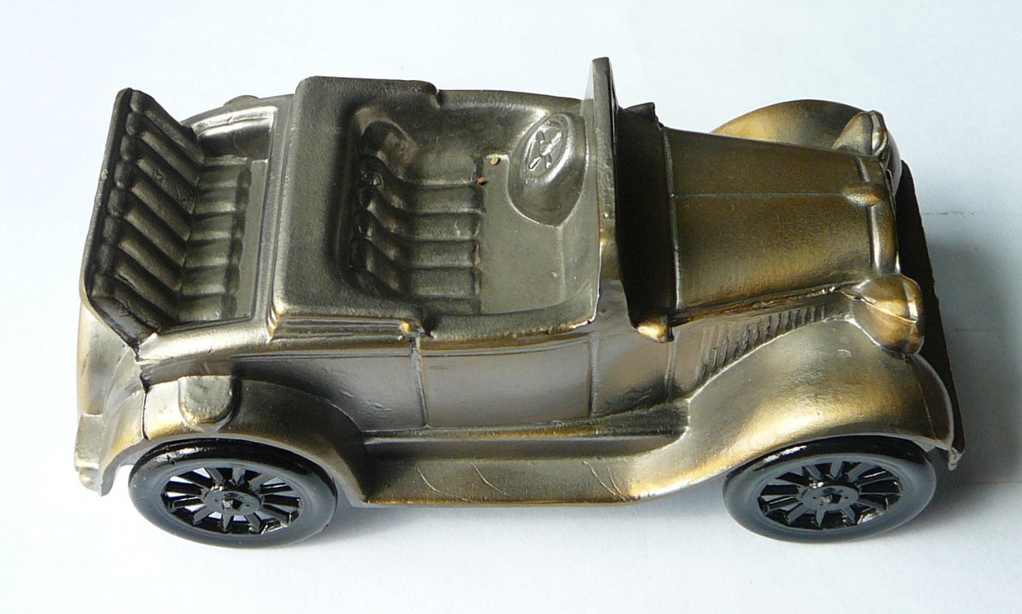 Merchants Bank replica 1929 Ford Model A brass coin bank- 1974 Banthrico Chicago  D1