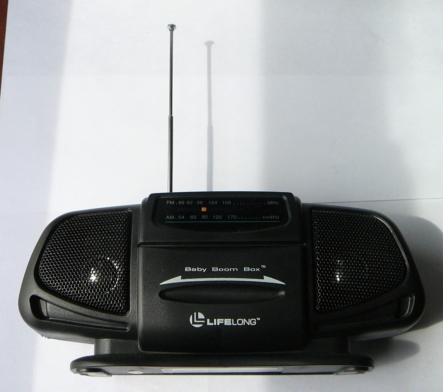 New in Box Baby Boom Box AM FM Radio Portable Black Battery Tested Works