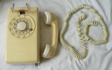 Vintage Western Electric Rotary Wall Phone  Ivory Color