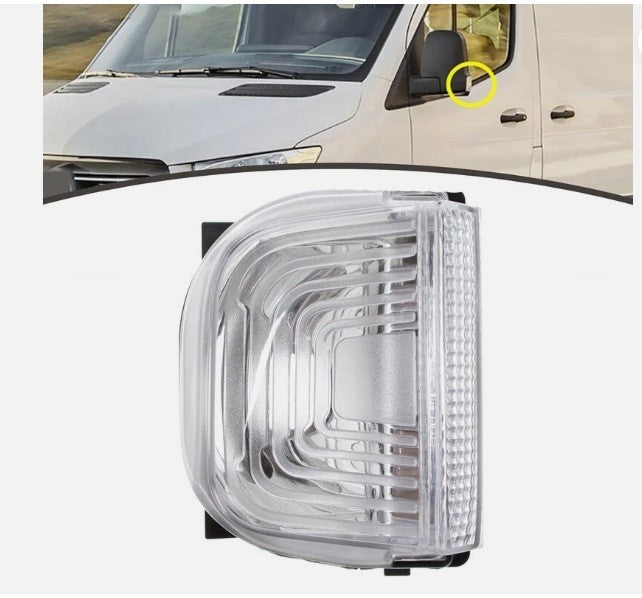 Left Wing Mirror Indicator Light Lens For 18 - 26 Mercedes Sprinter 9109064700