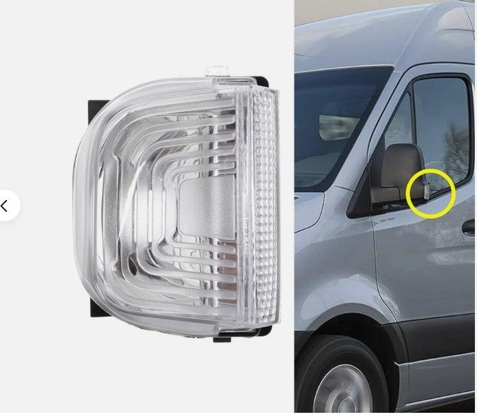 Left Wing Mirror Indicator Light Lens For 18 - 26 Mercedes Sprinter 9109064700