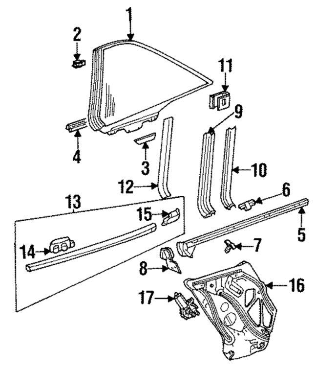 Window Regulator Set Rear for Mercedes S CL C140  1406700203, 1406700103  BR6