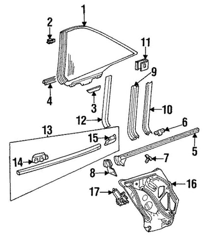 Window Regulator Set Rear for Mercedes S CL C140  1406700203, 1406700103  BR6
