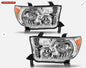 For 2007-2013 Toyota Tundra 2008-2017 Sequoia Chrome Headlights Assembly LH+RH