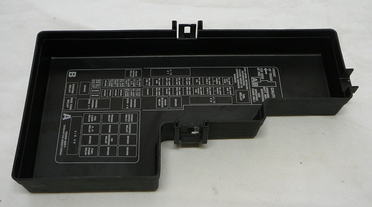 2001 Dodge Durango Dakota Fuse Relay Cover Lid 56021395ai  7254-4774  B10