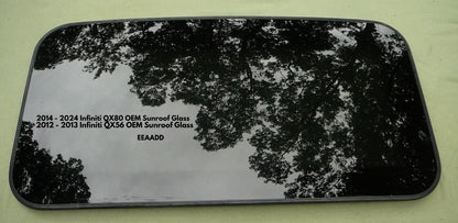 14 - 24 INFINITI QX80 12 - 13 QX56 OEM FACTORY SUNROOF GLASS 912105ZA0A