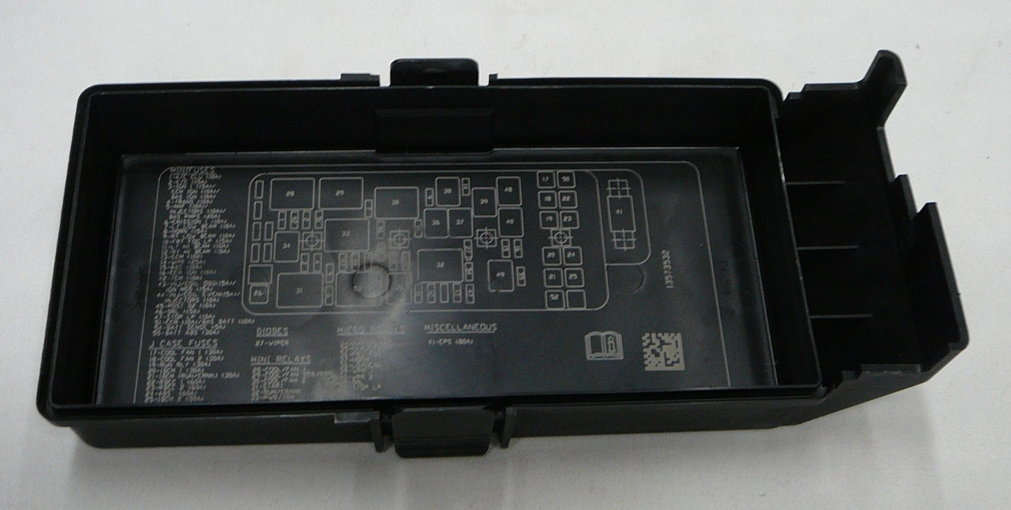 Malibu G6 Aura OEM Under Hood Fuse Relay Box Cover Lid Black 13573532 R1