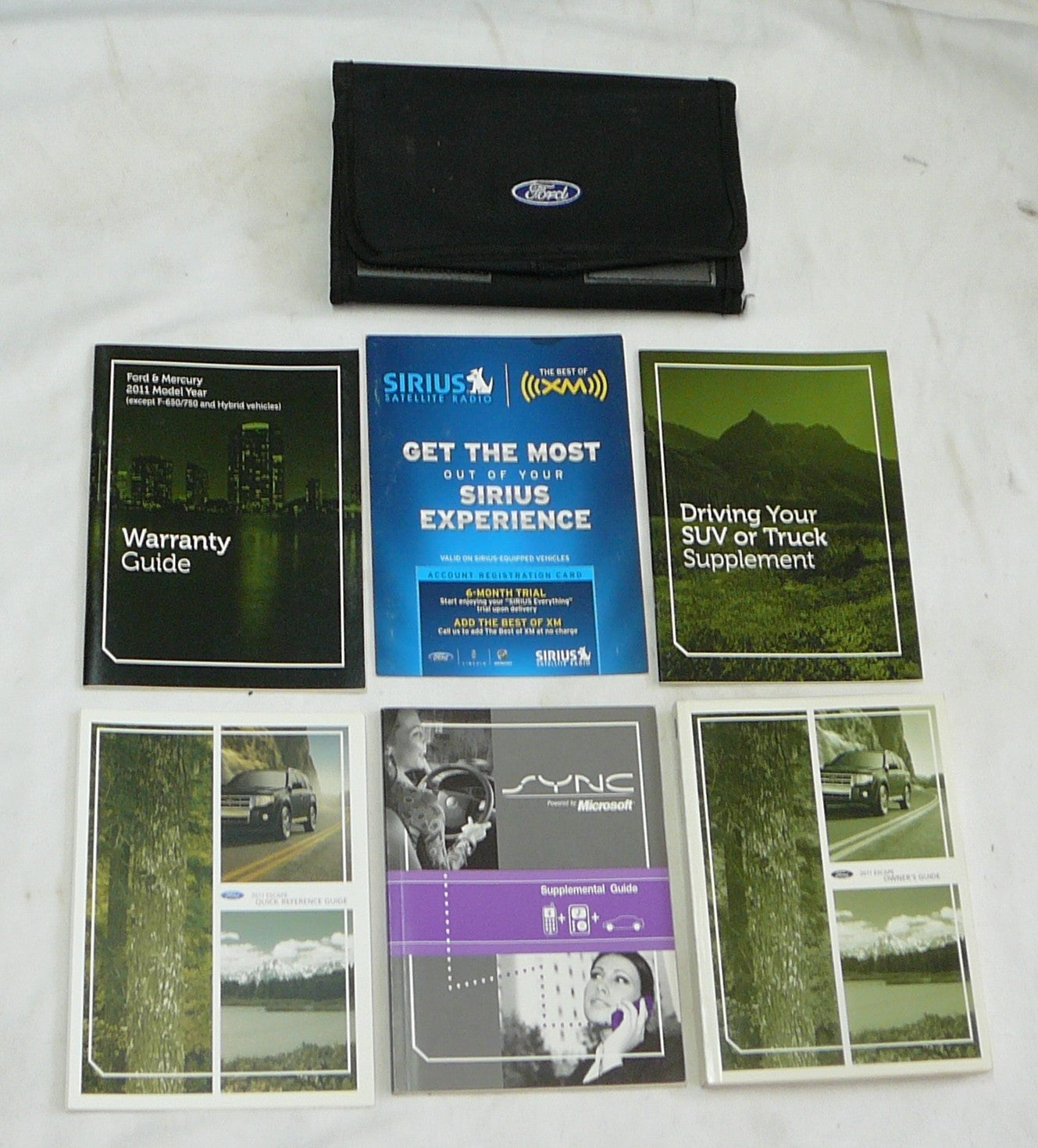 2011 Ford Escape Owner's Manual Set With Case Holder  OEM