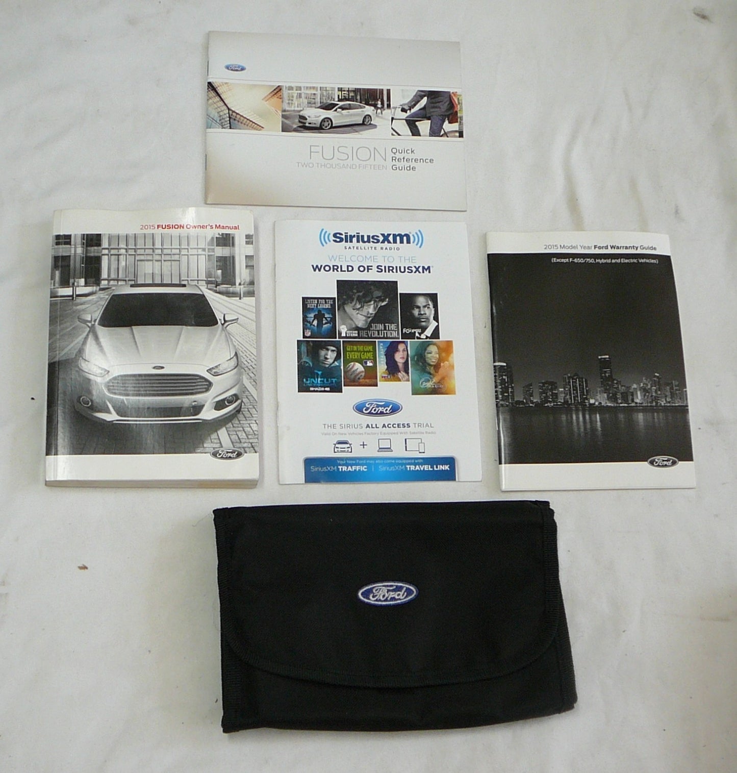 2015 Ford Fusion Owner's Manual Set With Case Holder  OEM