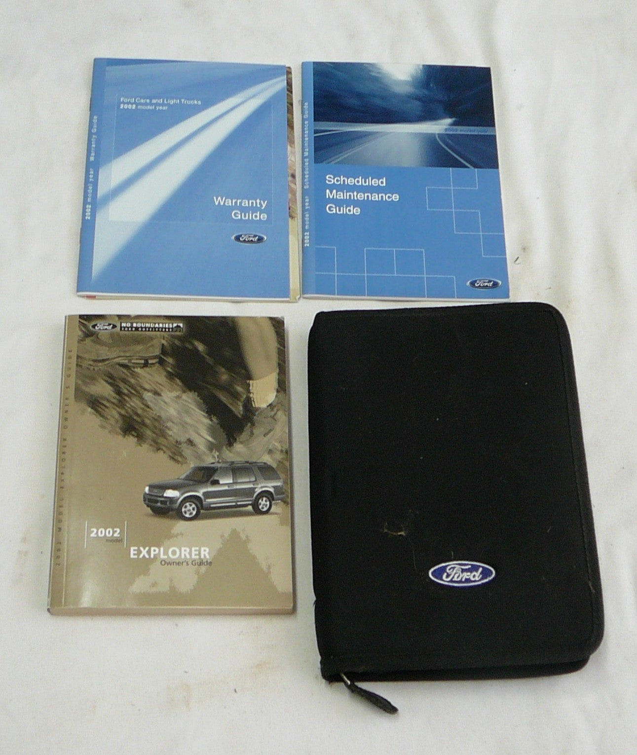 2002 Ford Explorer Owner's Manual Set With Case Holder  OEM