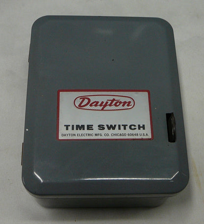 New Old Stock Dayton 2E024A 24 Hour Dial Time Switch w/Day Skipper MCH1