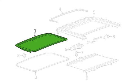 2017 - 2023 GMC ACADIA OEM FACTORY SUNROOF GLASS PANEL 87821328 84136407