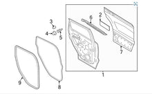 13 - 19 Escape Pass Side Rear Door on Body Weatherstrip OEM CJ5Z-78253A10-B  W14