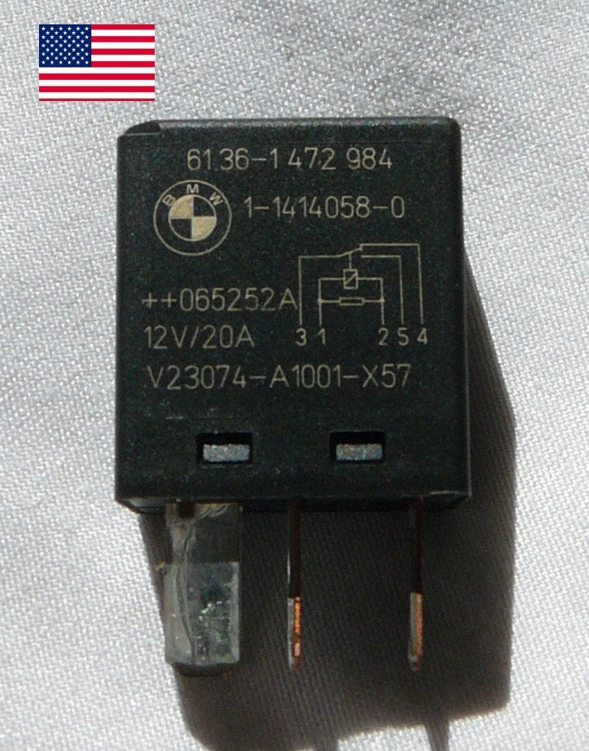 BMW TYCO RELAY V23074-A1001-X57,  61.36-1472984 1 YEAR  WARRANTY TESTED B1