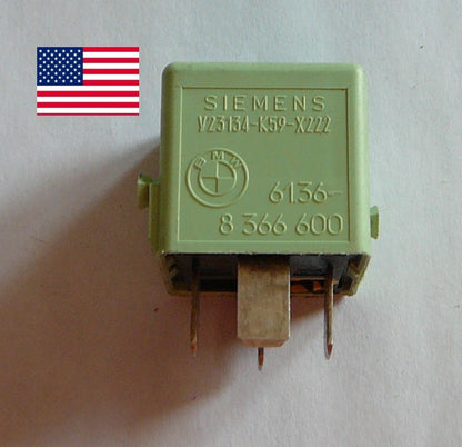 OEM BMW SIEMENS RELAY V23134-K59-X222, 61.36-8366600  1  YEAR WARRANTY TESTED B1