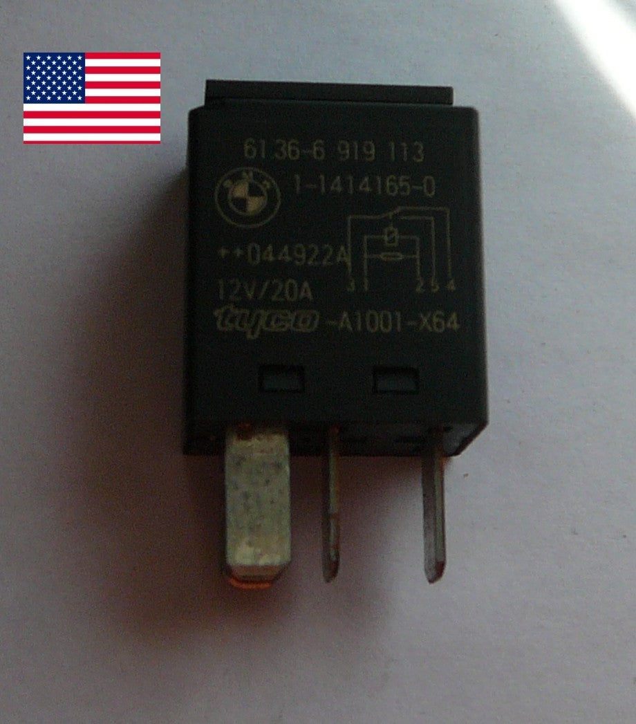 OEM BMW TYCO RELAY 61.36-6919113, 1-1414165-0  1  YEAR WARRANTY TESTED B1