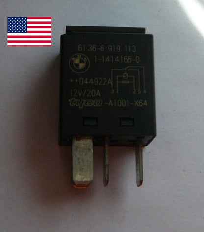 OEM BMW TYCO RELAY 61.36-6919113, 1-1414165-0  1  YEAR WARRANTY TESTED B1