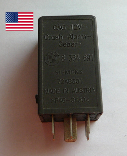 OEM BMW SIEMENS CRASH ALARM RELAY 8364691  1  YEAR WARRANTY TESTED B1