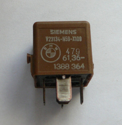 OEM BMW SIEMENS RELAY V23134-N59-X109, 61.36-1388364  1  YEAR WARRANTY TESTED B1