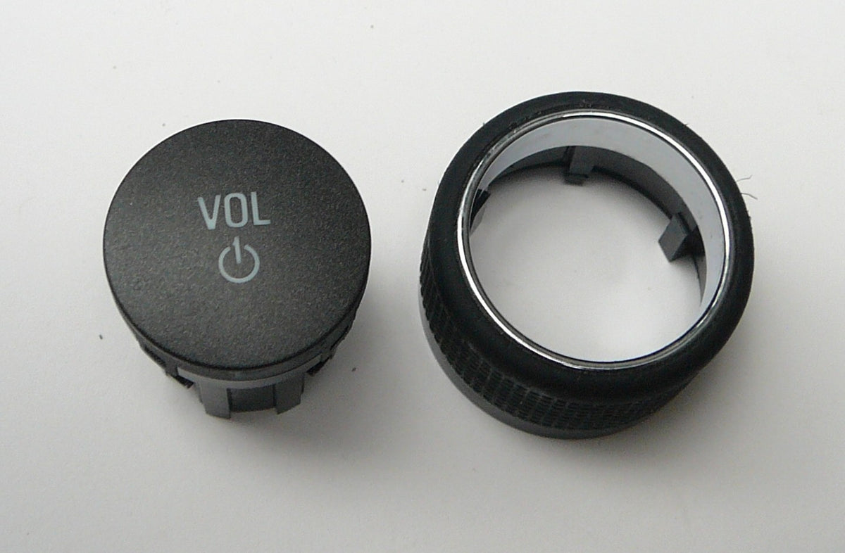 2013 Chevy Malibu OEM Radio Stereo Tuner Selector Knob Set 22980112, 22965236