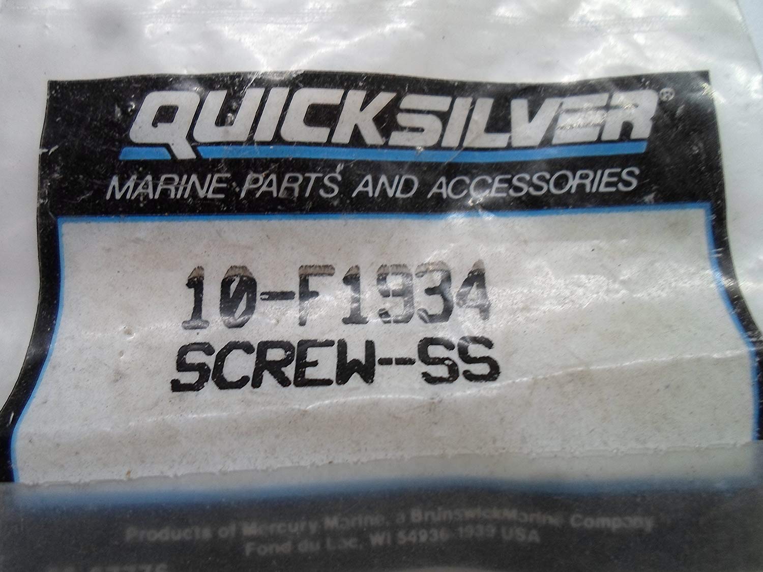 Quicksilver / Mercury 10-F1934 1 Screw